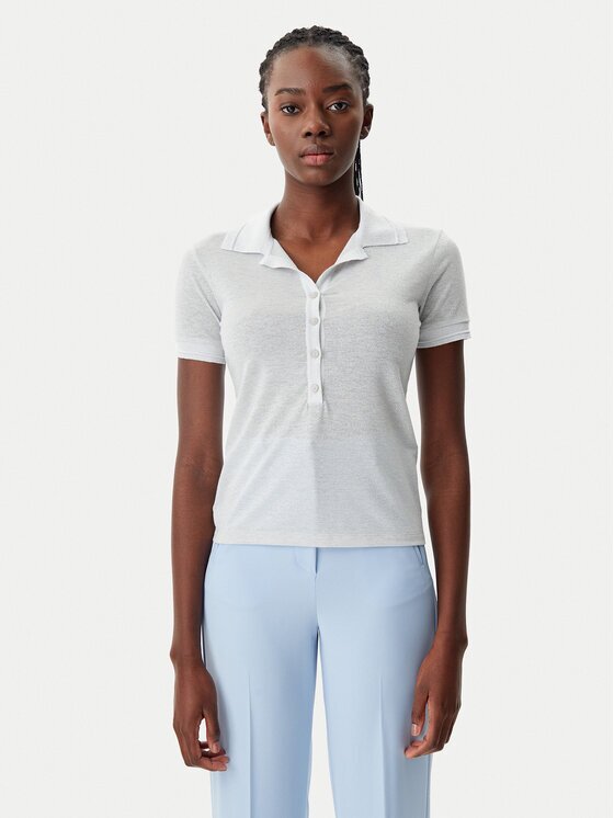 Patrizia Pepe Тениска с яка и копчета 8K0279/K128-W180 Regular Fit