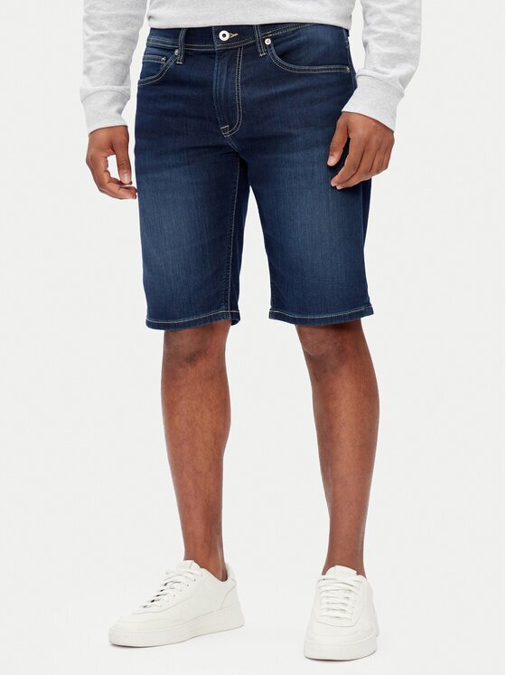 Pepe Jeans Дънкови шорти PM801075 Slim Fit