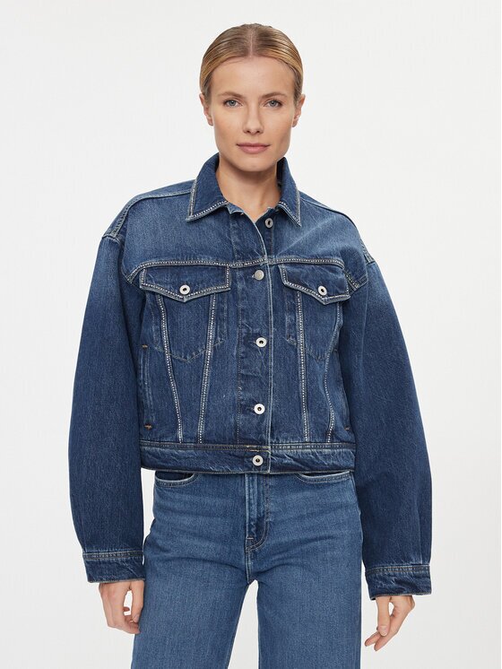 Pepe Jeans Дънково яке Turner Sparkle PL402328 Relaxed Fit