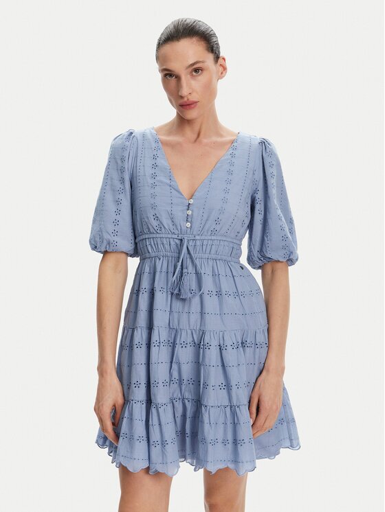 Pepe Jeans Лятна рокля Day PL953694 Светлосиньо Regular Fit