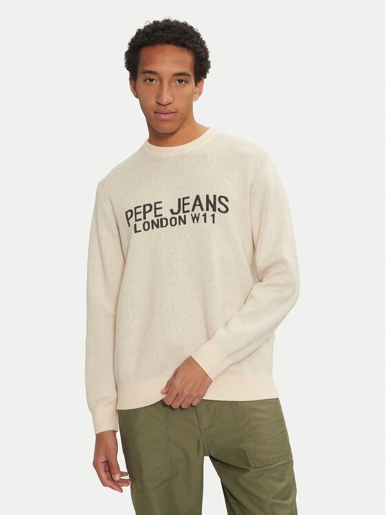Pepe Jeans Пуловер Cardin PM702466 Екрю Regular Fit