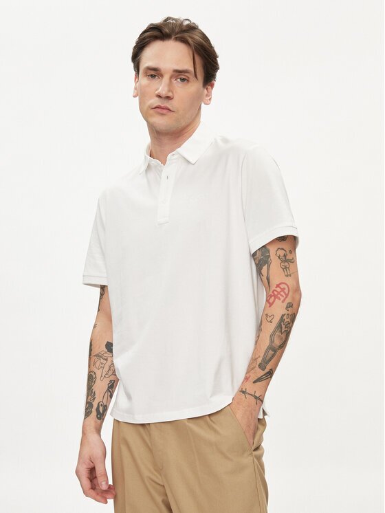 Pepe Jeans Тениска с яка и копчета Harper PM542157 Regular Fit