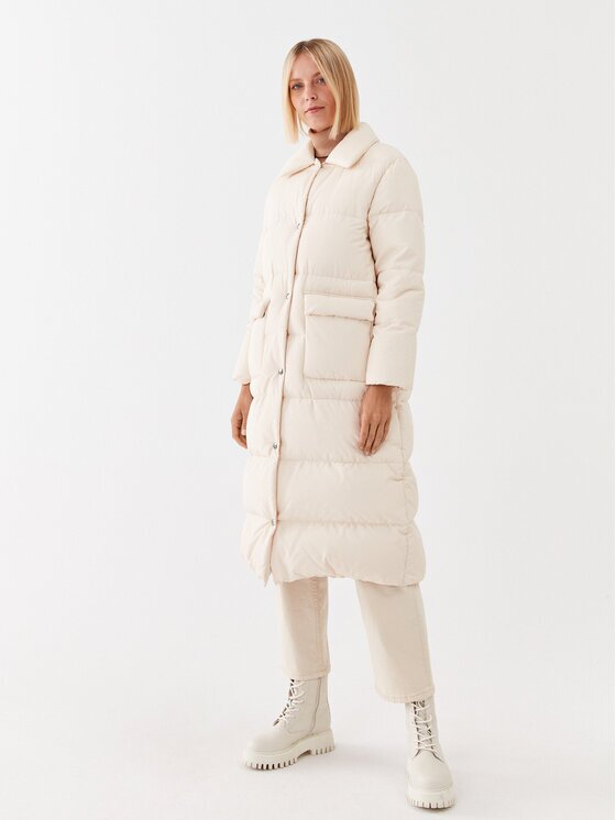 Peserico Easy Пухено яке M24434 Екрю Regular Fit