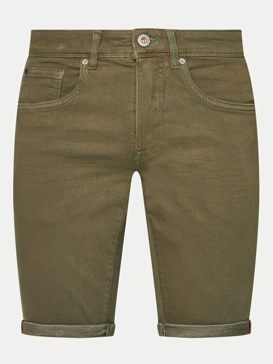 Petrol Industries Дънкови шорти M-1030-SHO005 Бежов Regular Fit