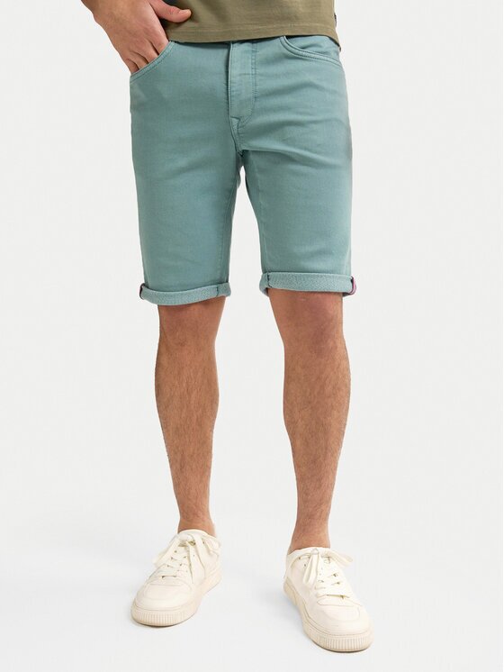Petrol Industries Дънкови шорти M-ROS-SHO005 Светлосиньо Slim Fit