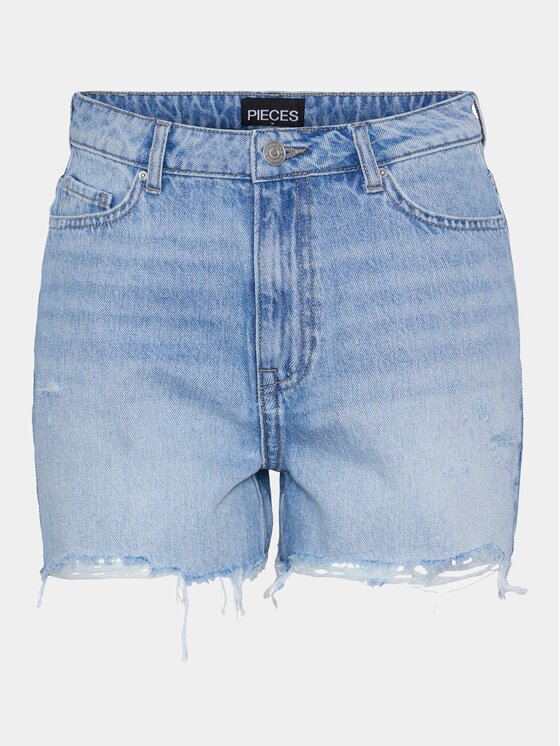 Pieces Дънкови шорти Summer 17146747 Regular Fit