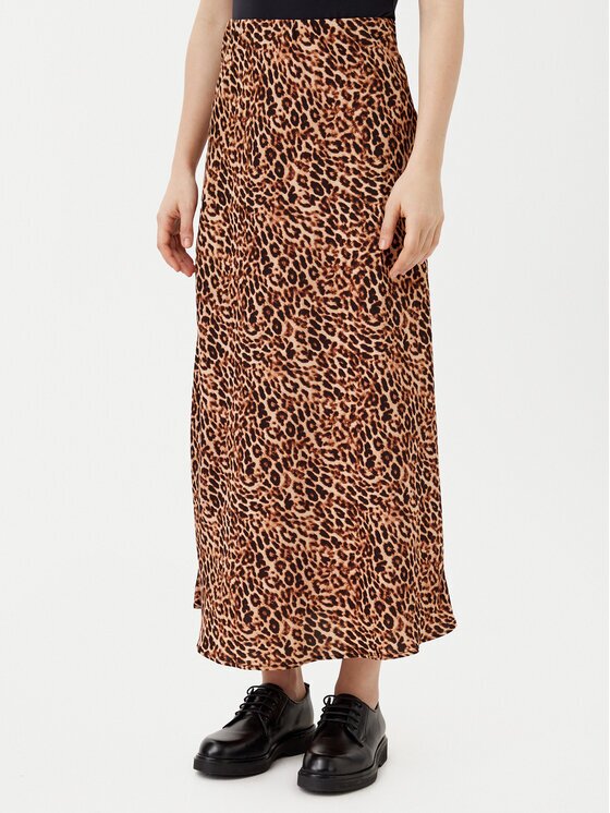 Pieces Миди пола Franan 17116541 Светлосиньо Regular Fit