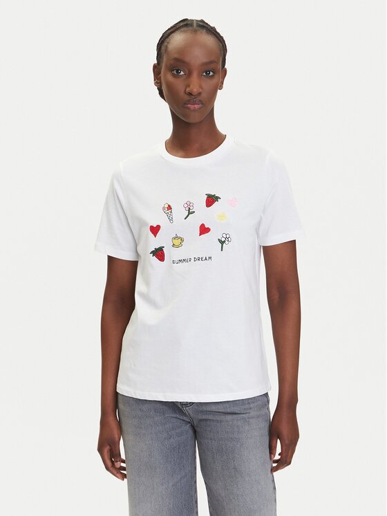 Pieces Тишърт Funly 17160308 Regular Fit