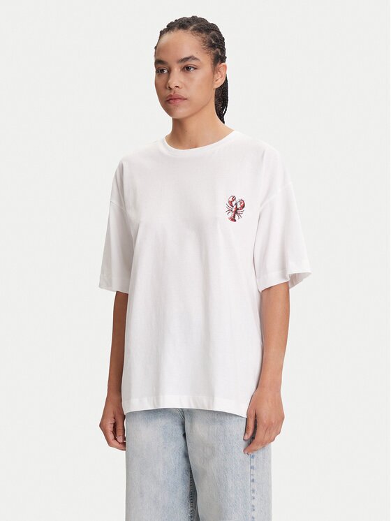 Pieces Тишърт Tobster 17160811 Oversize
