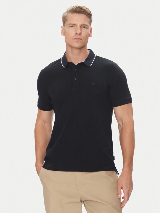 Pierre Cardin Тениска с яка и копчета C5 21374.2112 Regular Fit