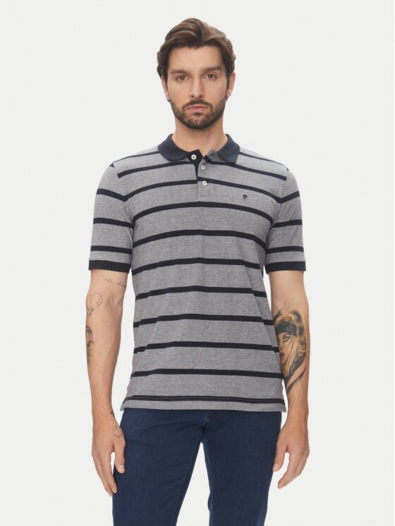 Pierre Cardin Тениска с яка и копчета C5 21414.2115 Slim Fit