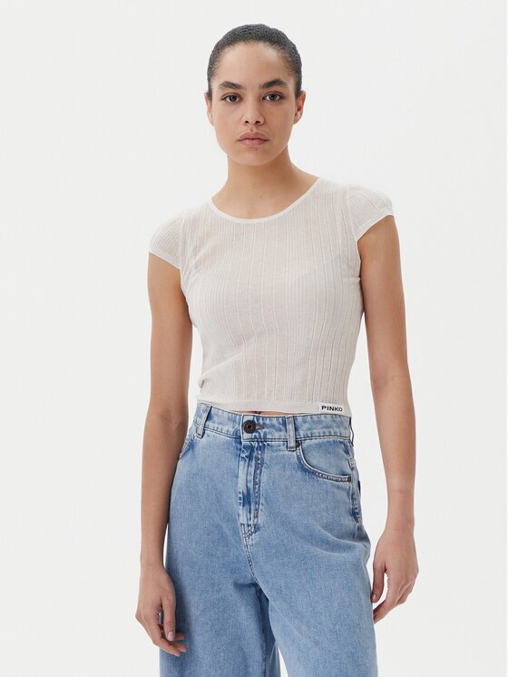 Pinko Блуза Tambora 104773 A1ND Екрю Slim Fit