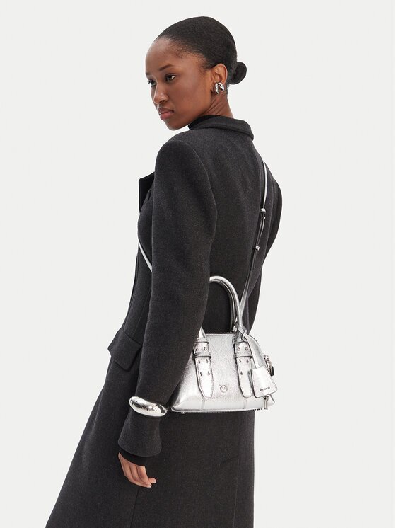 Pinko Дамска чанта Bowling Bag Zip Mini AI 25-26 PLTT 105333 A0QO