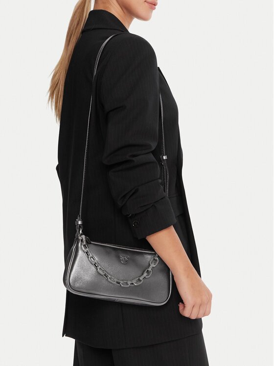Pinko Дамска чанта Half Moon Baguette Mini AI 25-26 PLTT 105069 A0QO
