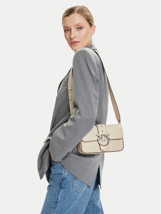 Pinko Дамска чанта Love One Mini Slouchy Fl Al 25-26 PLTT 104340 A2JU