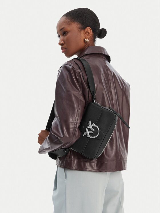 Pinko Дамска чанта Love One Slouchy Zip Mini AI 25-26 PLTT 105345 A2JG