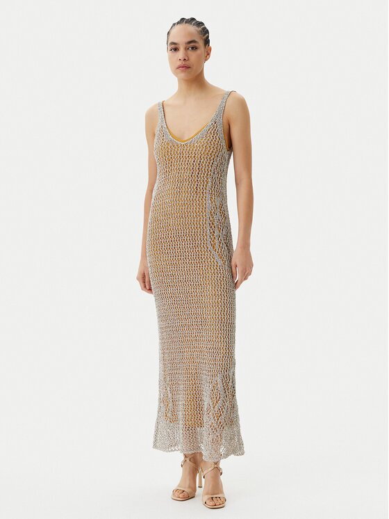 Pinko Плетена рокля Viggiano Abito 104889 A2FB Slim Fit