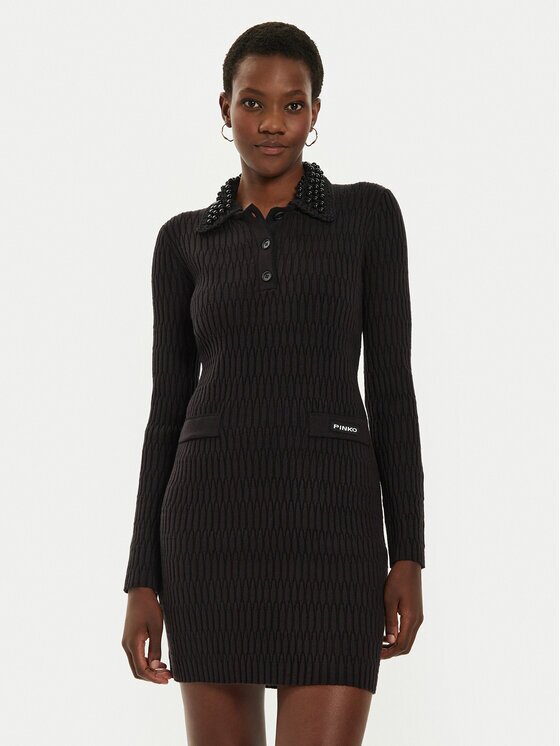 Pinko Плетена рокля York 104360 A27J Regular Fit