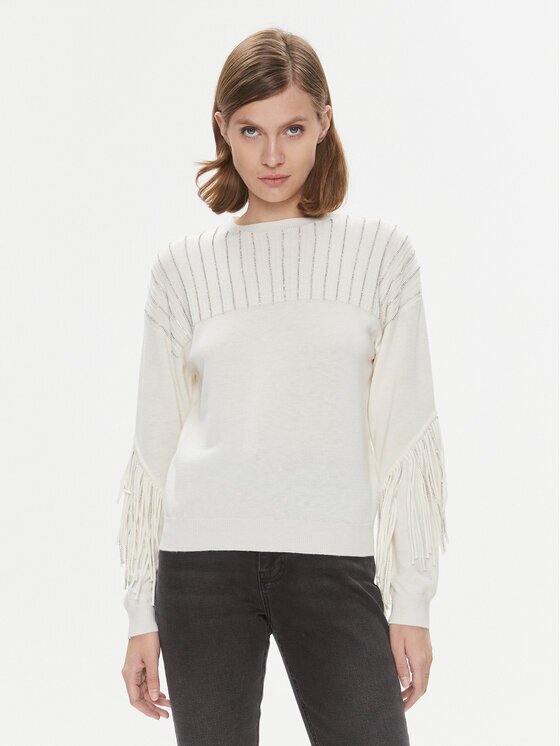 Pinko Пуловер Libellula 102082 A19L Екрю Regular Fit