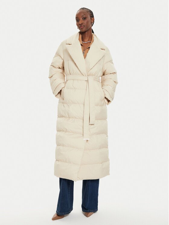 Pinko Зимно яке Taccuino 103829 A0L5 Екрю Regular Fit