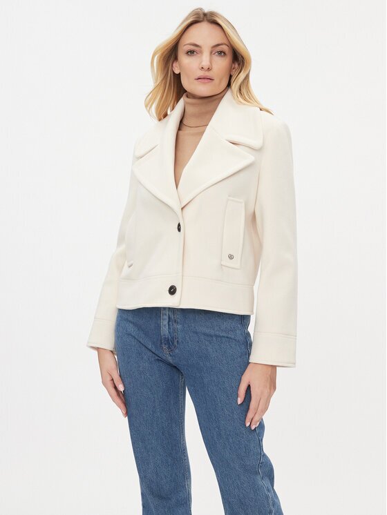 Please Преходно яке K493OBAIOC Бежов Regular Fit