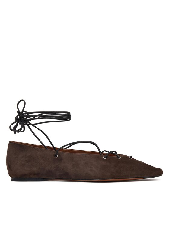 Polo Ralph Lauren Балеринки Suede Lace-Up Pointed Ballet Flat 818P15775001