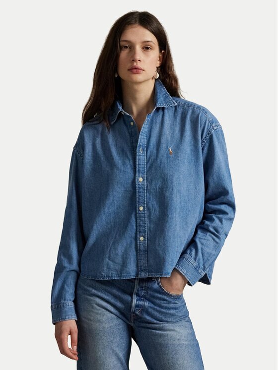 Polo Ralph Lauren дънкова риза 211969457001 Boxy Fit