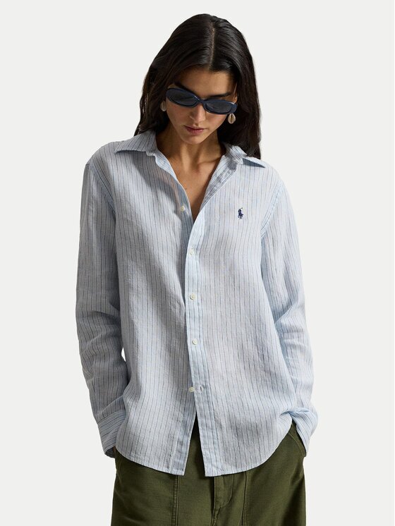 Polo Ralph Lauren Риза 211A96158003 Светлосиньо Classic Fit