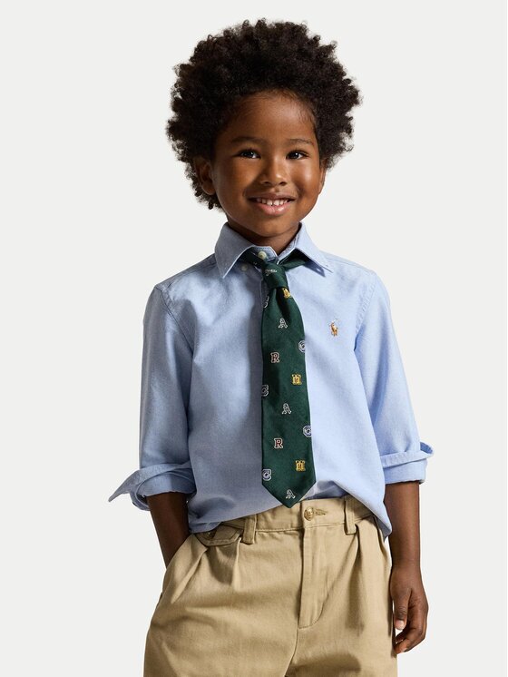 Polo Ralph Lauren Риза 322677133002 Светлосиньо Regular Fit