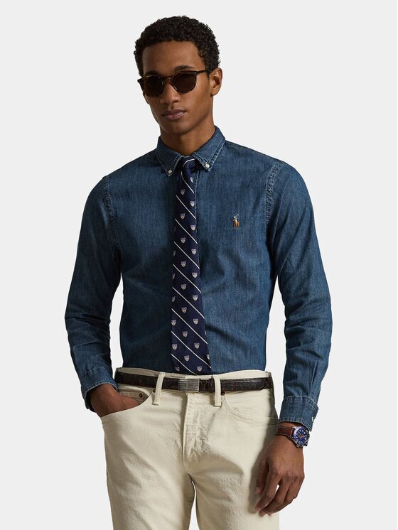 Polo Ralph Lauren Риза Core Replen 710548539 Slim Fit