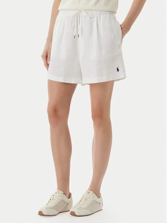 Polo Ralph Lauren Шорти от плат 211A12950002 Бял Relaxed Fit