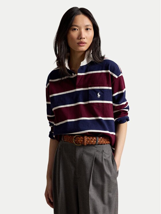Polo Ralph Lauren Тениска с яка и копчета 211B17775001 Oversize
