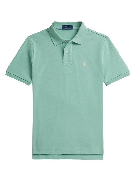 Polo Ralph Lauren Тениска с яка и копчета 323703632510 Светлосиньо Regular Fit