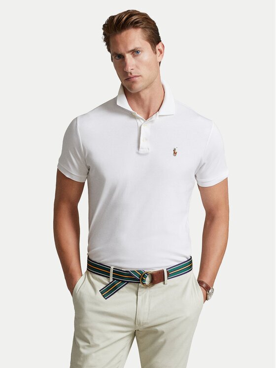 Polo Ralph Lauren Тениска с яка и копчета 710713130003 Custom Slim Fit