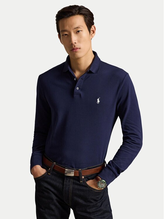 Polo Ralph Lauren Тениска с яка и копчета 710955081500 Slim Fit