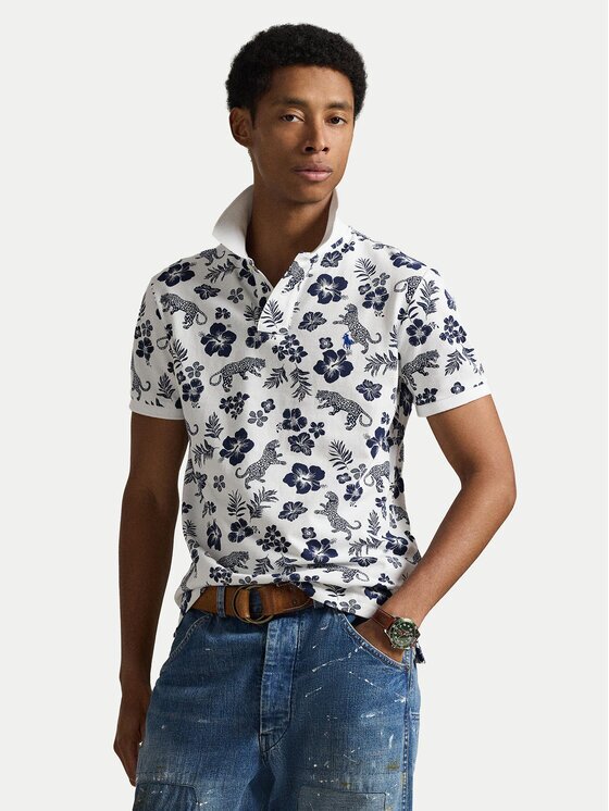 Polo Ralph Lauren Тениска с яка и копчета 710B13541001 Slim Fit