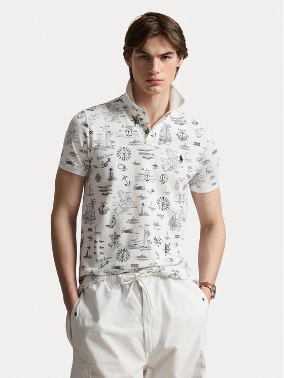 Polo Ralph Lauren Тениска с яка и копчета 710B18827001 Regular Fit