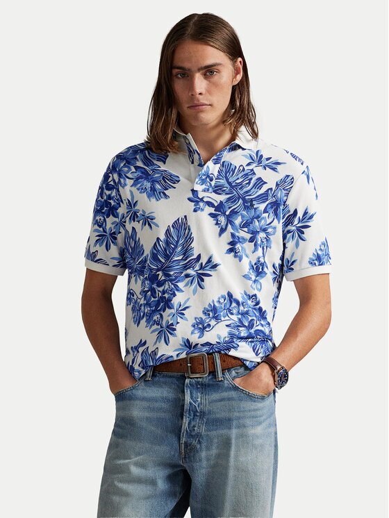 Polo Ralph Lauren Тениска с яка и копчета 710P04013001 Custom Slim Fit