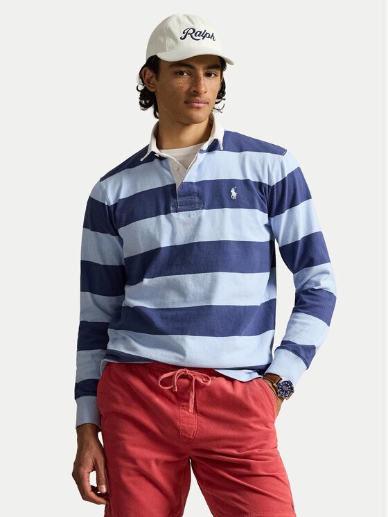 Polo Ralph Lauren Тениска с яка и копчета The Iconic Rugby 710717116032 Regular Fit