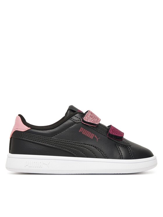 Puma Сникърси Smash 3.0 L Glitter Velcro V Ps 395609 07 Черен