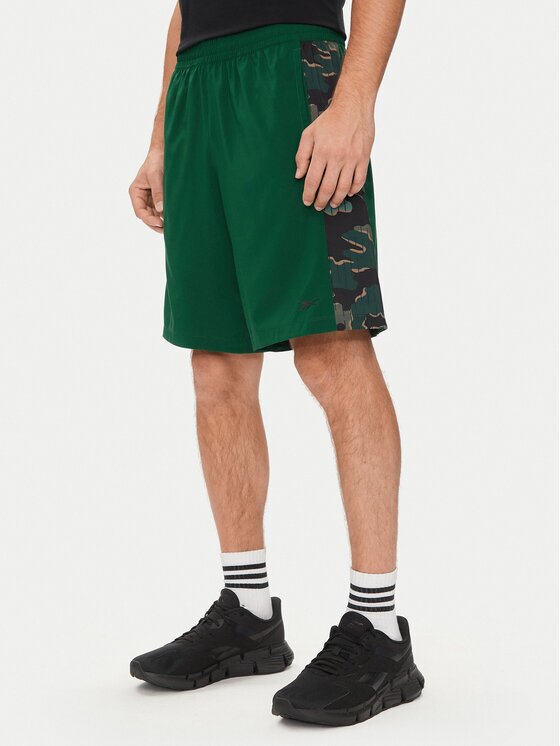 Reebok Спортни шорти Train Motion 100075354 Зелен Regular Fit