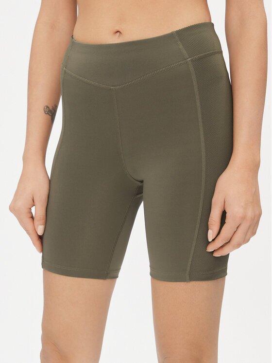 Reebok Спортни шорти Yoga Performance IM4041 Каки Tight Fit