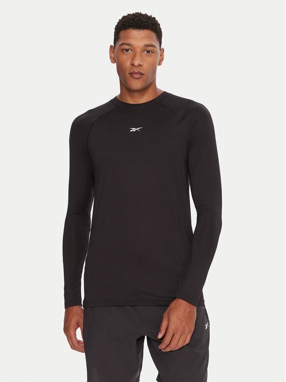Reebok Тениска от техническо трико Ls Muscle Tee RK25176CCM Regular Fit