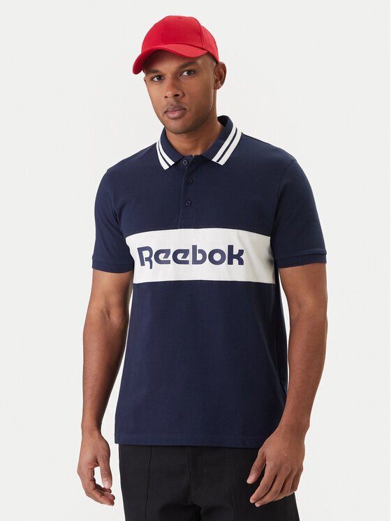 Reebok Тениска с яка и копчета Arter RK25548CCM Regular Fit