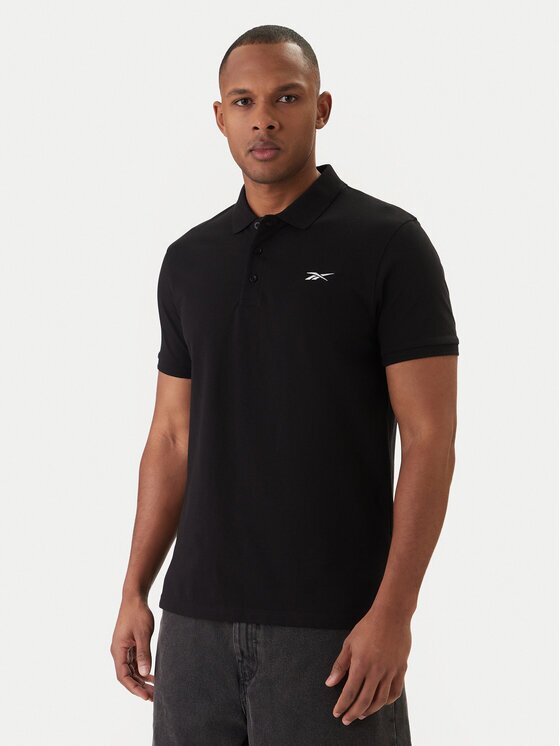 Reebok Тениска с яка и копчета Breen RK25562CCM Светлосиньо Regular Fit