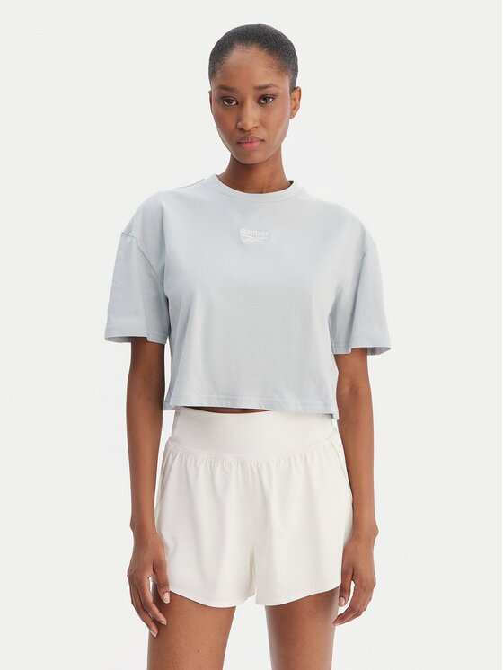 Reebok Тишърт Klara RK25503CCW Светлосиньо Relaxed Fit