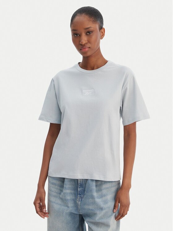 Reebok Тишърт Suzie RK25505CCW Светлосиньо Relaxed Fit
