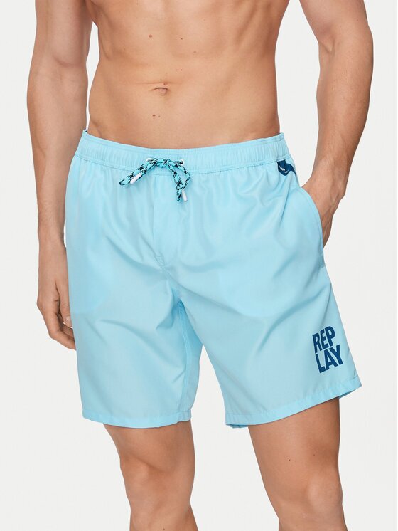 Replay Плувни шорти LM1141.000.82972 Светлосиньо Regular Fit