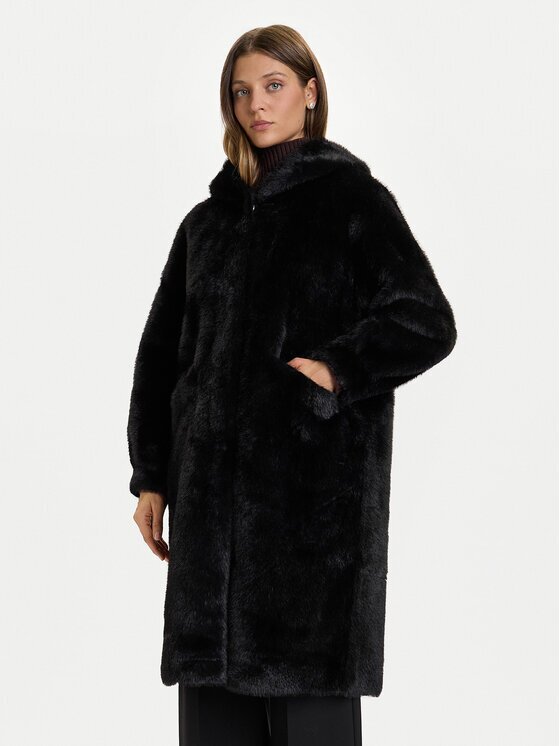 Rinascimento Кожено палто CFC0122225003 Regular Fit