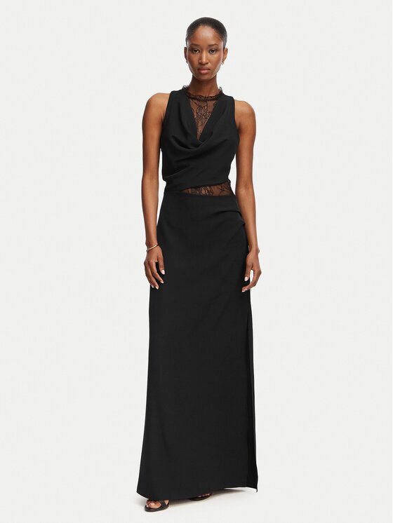 Rinascimento Официална рокля CFC0128799003 Черен Slim Fit